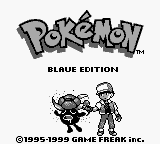 Pokemon - Blaue Edition (Germany) Title Screen